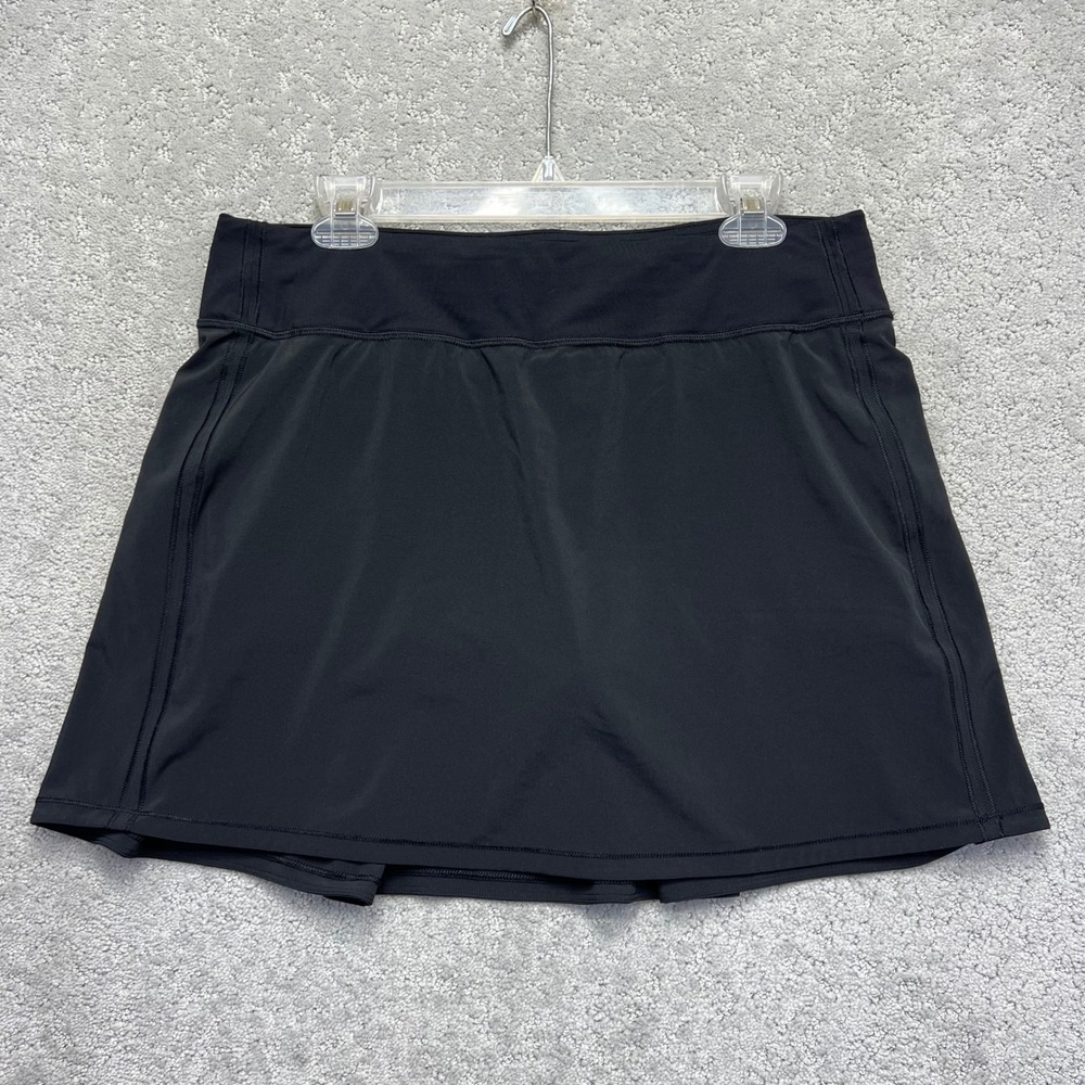 Lululemon Skort Womens Size 10 Black Pleated Lightweight High Rise Golf Tennis